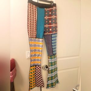 Ragged Print knit pant